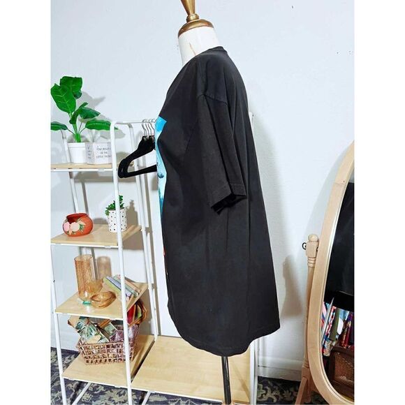 Wild Wolf Black Printed T-Shirt - Picture 3 of 5